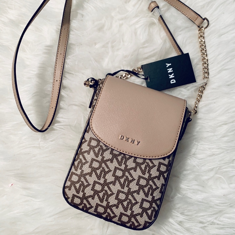 DKNY cross body monogram bag